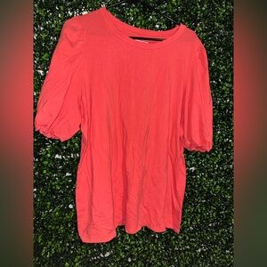 Amazon Essentials Women's Short Sleeve Top in Coral